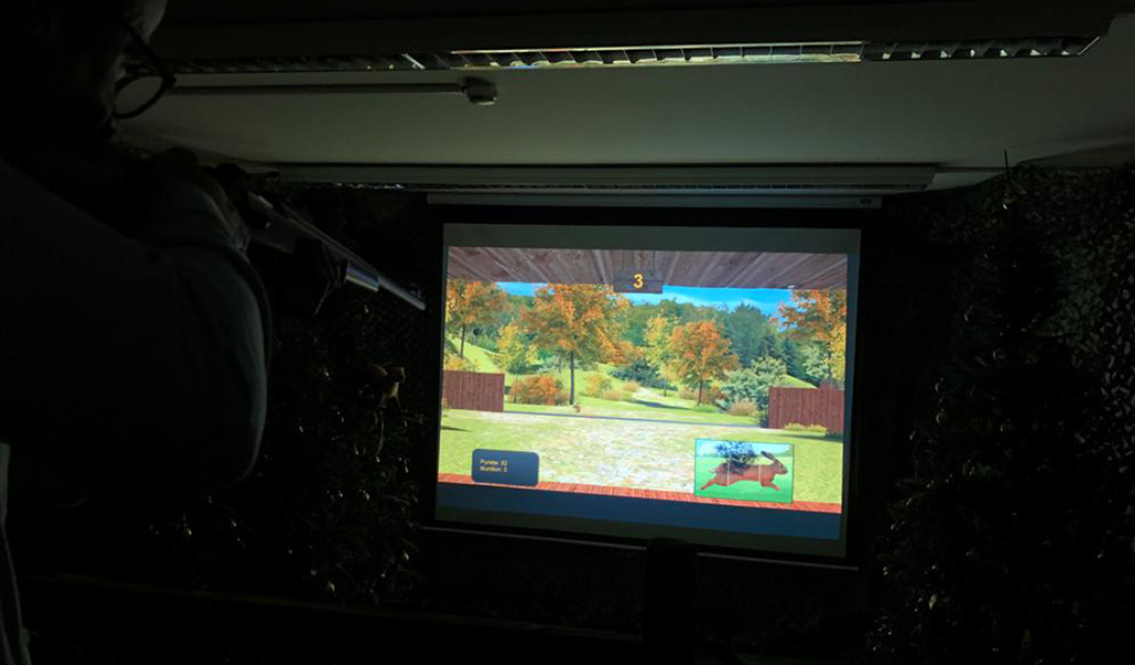 Laserschießkino der Waidmanufaktur